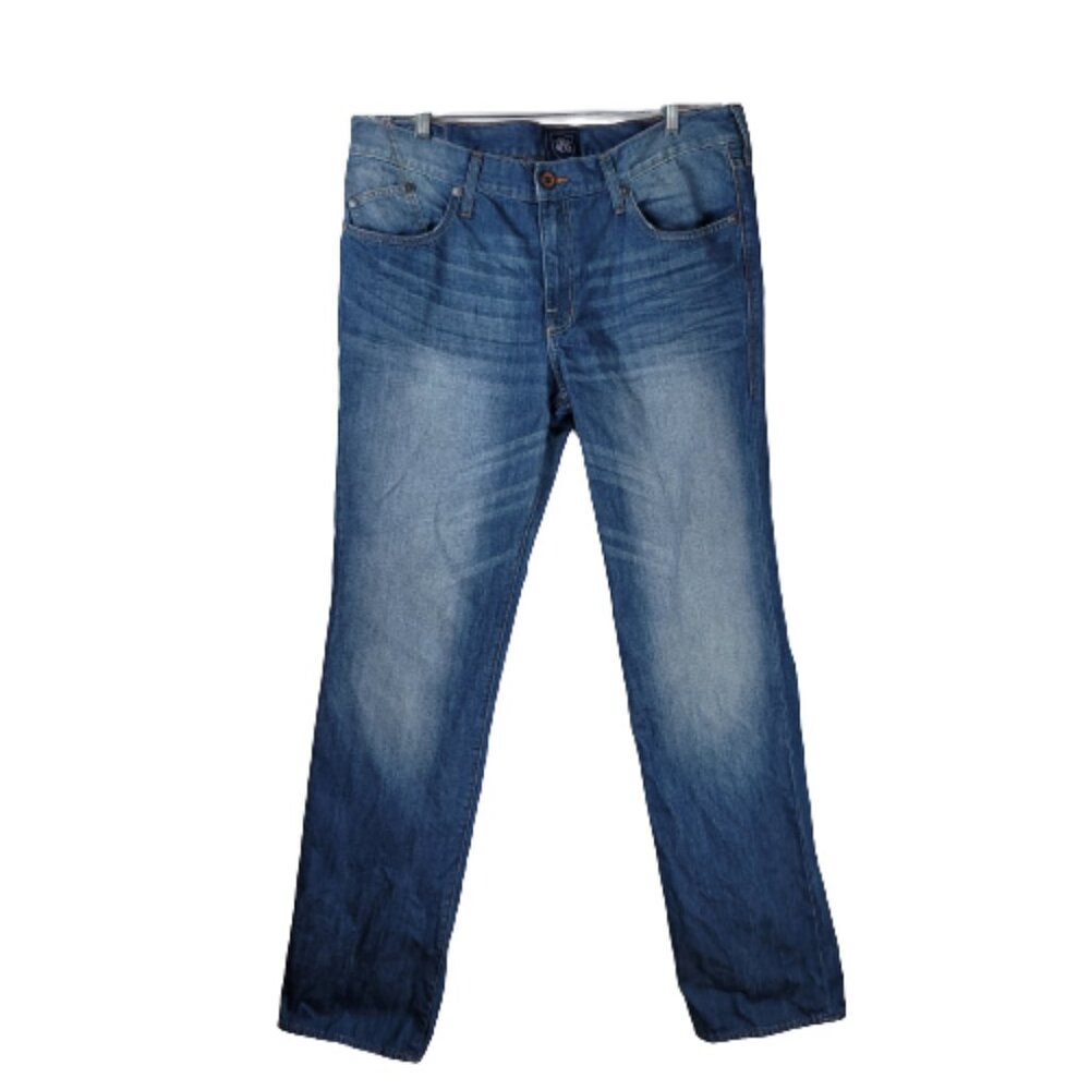 Rock & Republic Neil Straight Leg Jeans Size 36 x 36 Medium Wash